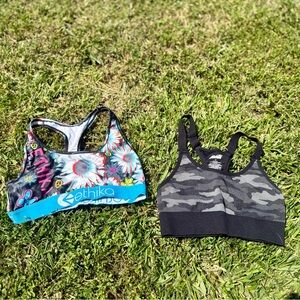 Ethika Vibrant Floral and Avia Camo Sports Bra Set